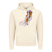 Vintage Artic light purple jellyfish and floral Vintage Hoodie - BarkalooDesign