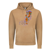 Vintage Camel light purple jellyfish and floral Vintage Hoodie - BarkalooDesign