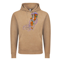 Vintage Coffee light purple jellyfish and floral Vintage Hoodie - BarkalooDesign