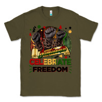 Army Green Juneteenth celebrate freedom Classic Tee - FaDigitalArtStudio