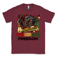 Burgundy Juneteenth celebrate freedom Classic Tee - FaDigitalArtStudio