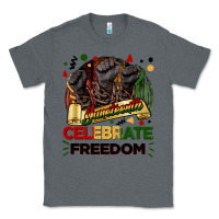Charcoal Heather Juneteenth celebrate freedom Classic Tee - FaDigitalArtStudio