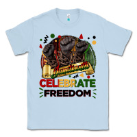 Dusty Blue Juneteenth celebrate freedom Classic Tee - FaDigitalArtStudio