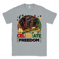 Heather Grey Juneteenth celebrate freedom Classic Tee - FaDigitalArtStudio