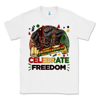 White Juneteenth celebrate freedom Classic Tee - FaDigitalArtStudio