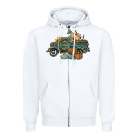 White western pumpkin farm truck Zipper Hoodie - RanaPortraitStore