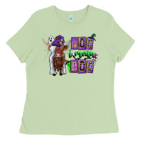 Matcha Moo I Mean Boo Ladies Tee - CowhideDigitalArt