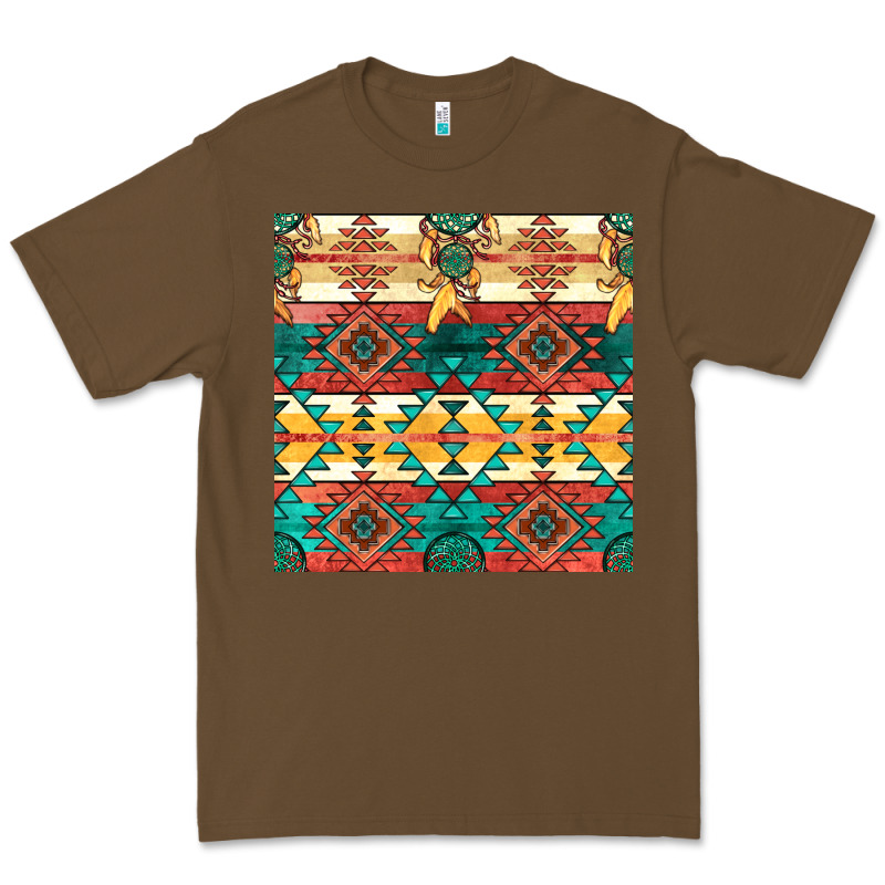 Native American Aztec Seamless Pattern Premium Tee by BundleAndBundleShop | Teevron