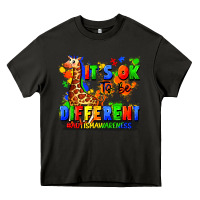 Asphalt it's ok to be different autism awareness Heavy Core Tee - FaDigitalArtStudio