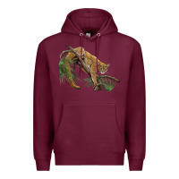 Burgundy florida panther Premium Hoodie - BarkalooDesign