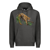 Charcoal Heather florida panther Premium Hoodie - BarkalooDesign