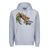 Heather Grey florida panther Premium Hoodie - BarkalooDesign