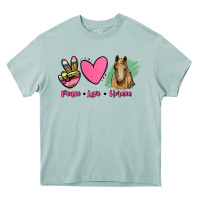 Arona peace love horses Heavy Core Tee - RanaPortraitStore