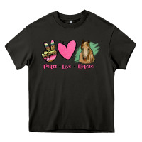 Asphalt peace love horses Heavy Core Tee - RanaPortraitStore