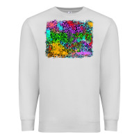 Dove Grey colorful leopard background Premium Sweatshirt - RanaPortraitStore