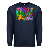Navy colorful leopard background Premium Sweatshirt - RanaPortraitStore