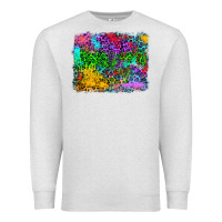 Oatmeal Heather colorful leopard background Premium Sweatshirt - RanaPortraitStore