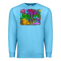 Ocean Blue colorful leopard background Premium Sweatshirt - RanaPortraitStore