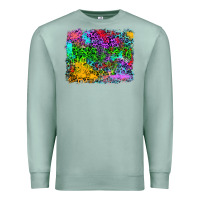 Seafoam colorful leopard background Premium Sweatshirt - RanaPortraitStore