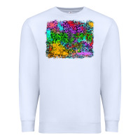 White colorful leopard background Premium Sweatshirt - RanaPortraitStore