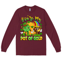 Burgundy you're my pot of gold Long Sleeve Tee - Artiststas