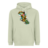 Matcha Baja California State Of Mexico Map Heavyweight Hoodie - RanaPortraitStore