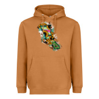 Meerkat Baja California State Of Mexico Map Heavyweight Hoodie - RanaPortraitStore