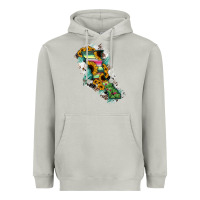 Moon Dust Baja California State Of Mexico Map Heavyweight Hoodie - RanaPortraitStore