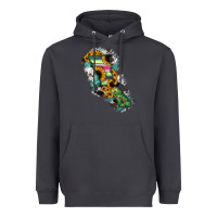 Smoke Baja California State Of Mexico Map Heavyweight Hoodie - RanaPortraitStore