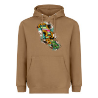 Toasted Coconut Baja California State Of Mexico Map Heavyweight Hoodie - RanaPortraitStore