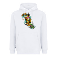 Baja California State Of Mexico Map Heavyweight Hoodie | Teevron