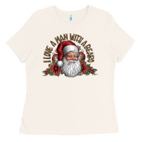 Bone i love a man with a bearo Ladies Tee - CowhideDigitalArt