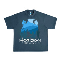 Midnight Navy horizon zero dawn Urban Heavy Tee - DesigneFamous