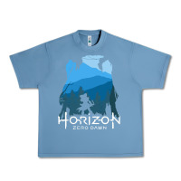 Pebble Blue horizon zero dawn Urban Heavy Tee - DesigneFamous