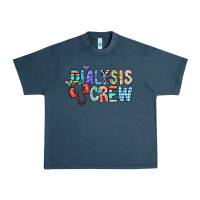 Midnight Navy dialysis crew Urban Heavy Tee - CowhideDigitalArt