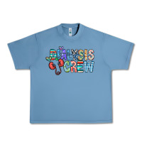 Pebble Blue dialysis crew Urban Heavy Tee - CowhideDigitalArt
