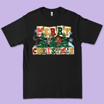 Merry Christmas Premium Tee Designed By Fadigitalartstudio