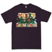Plum merry christmas Premium Tee - FaDigitalArtStudio