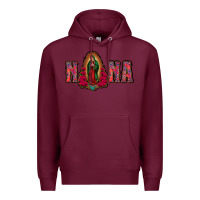 Burgundy Nana Lady Of Guadalupe Premium Hoodie - Jasminsmagicworld