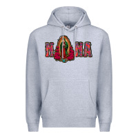 Heather Grey Nana Lady Of Guadalupe Premium Hoodie - Jasminsmagicworld