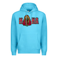 Ocean Blue Nana Lady Of Guadalupe Premium Hoodie - Jasminsmagicworld