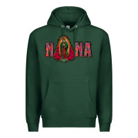 Sports Green Nana Lady Of Guadalupe Premium Hoodie - Jasminsmagicworld