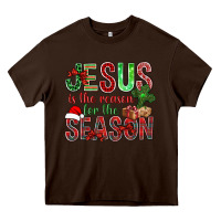Chocolate Brown jesus is the reason for the season christmas bbs Heavy Core Tee - BundleAndBundleShop