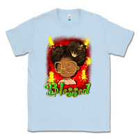Dusty Blue blessed juneteenth Classic Tee - FaDigitalArtStudio