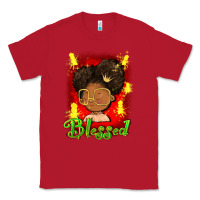 Red blessed juneteenth Classic Tee - FaDigitalArtStudio