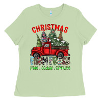 Matcha christmas farm fresh Ladies Tee - CowhideDigitalArt