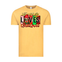 Vintage Mustard just a girl who loves christmas Vintage Tee - CowhideDigitalArt