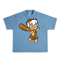 Pebble Blue bamm bamm Urban Heavy Tee - DesigneFamous