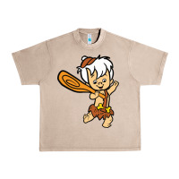 French Oak bamm bamm Urban Heavy Tee - DesigneFamous