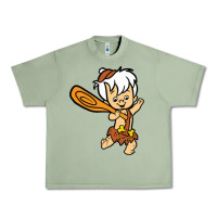 Oil Green bamm bamm Urban Heavy Tee - DesigneFamous